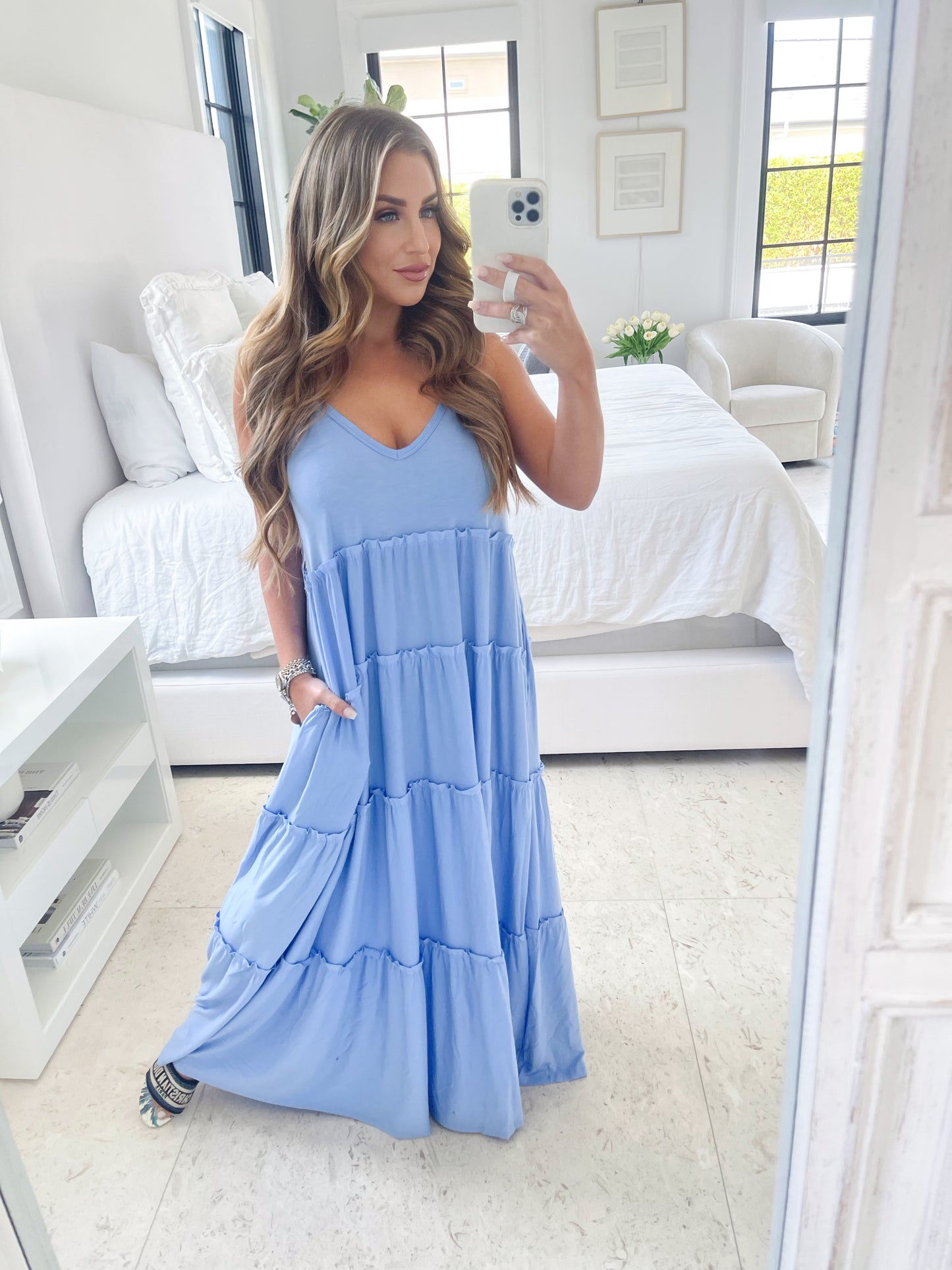 IN BLOOM MAXI BLUE