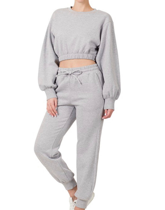 HEATHER GRAY SWEATSET