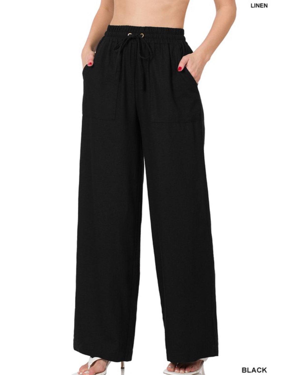 MUST HAVE LINEN PANT BLACK